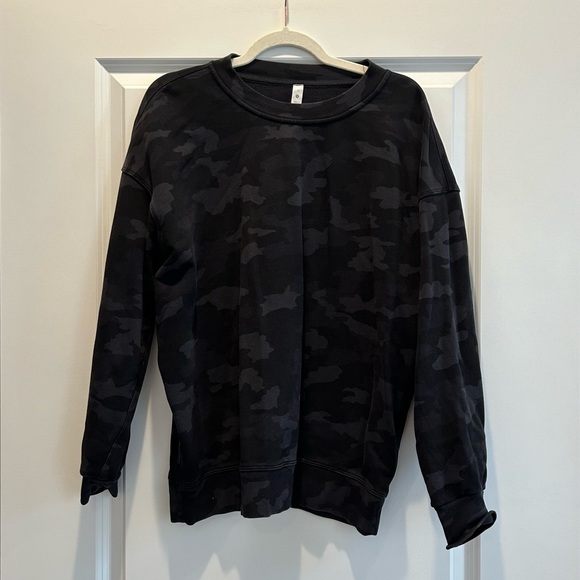 Black and grey lululemon Crewneck sweatshirt - Picture 1 of 2